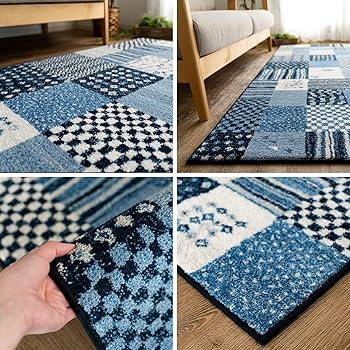 絢*6様 ギャッベ パッチワークデザインラグ アートギャッベの文様】パッチワーク | ギャッベ(ギャベ